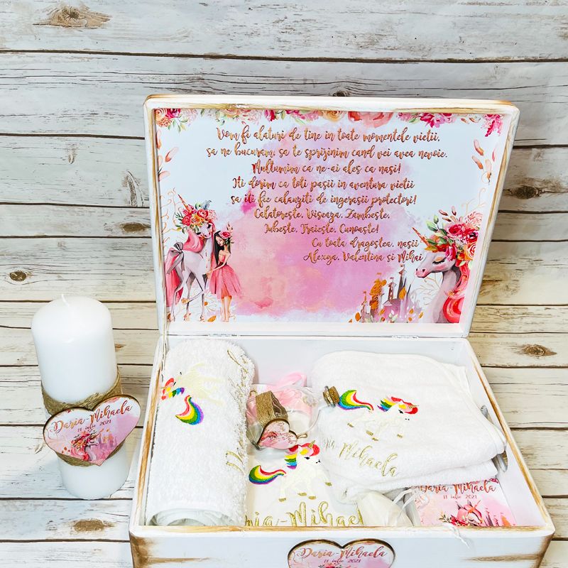 Trusou Botez Fetita Personalizat #Unicorn Garden