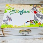 Cutie Botez Lemn #Bugs Bunny - imagine 3