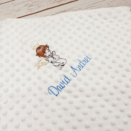 Paturica botez personalizata cadou