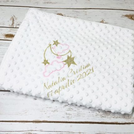 Paturica botez personalizata cadou