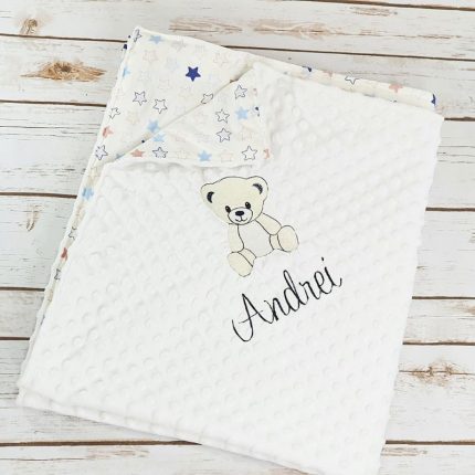 Paturica botez personalizata cadou