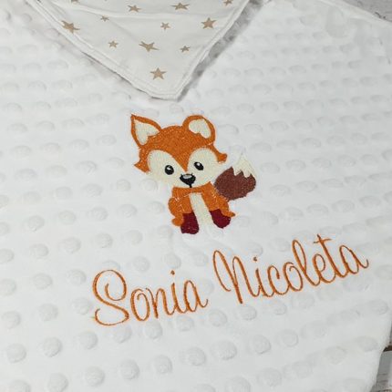 Paturica botez personalizata cadou