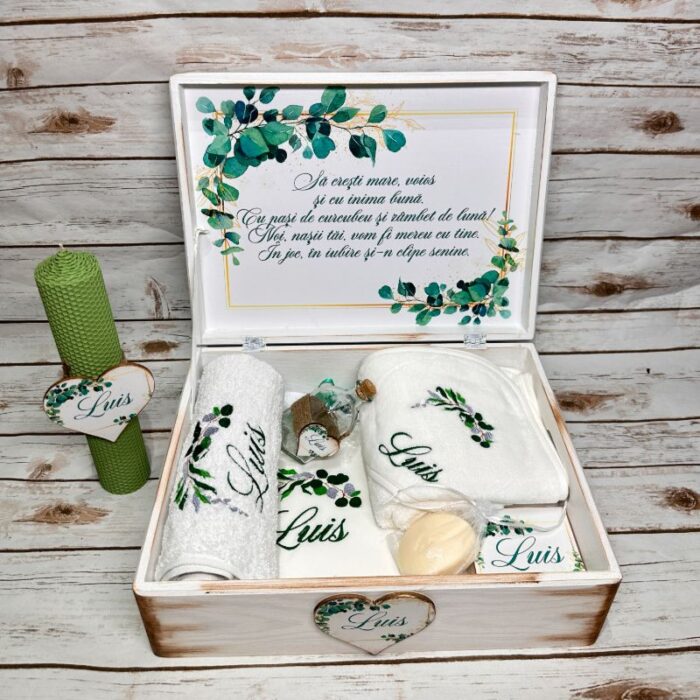 Trusou Botez Personalizat Eucalipt1