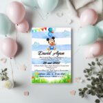 Invitație Botez Baby Mickey1