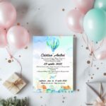 Invitație Botez Balon Aer Cald1