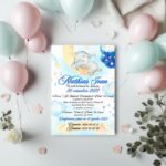 Invitație Botez Elefant Albastru1