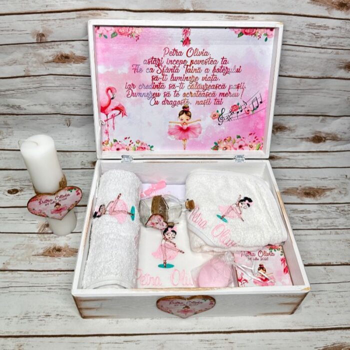 Trusou Botez Fetita Personalizat Balerina - imagine 7