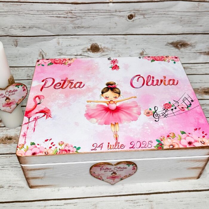 Trusou Botez Fetita Personalizat Balerina - imagine 2