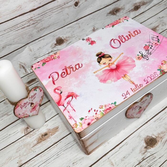 Trusou Botez Fetita Personalizat Balerina - imagine 5