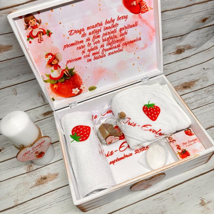 Trusou Botez Fetita Personalizat Capsunica - imagine 4