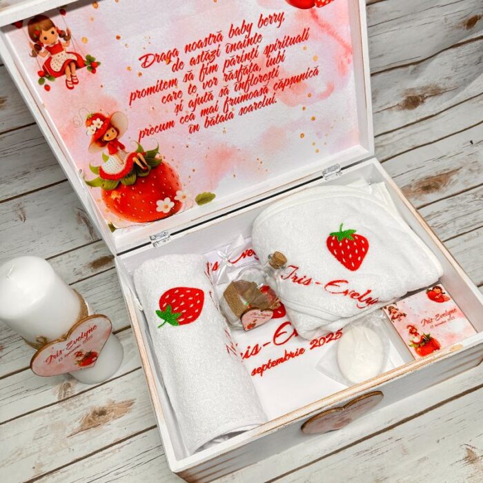 Trusou Botez Fetita Personalizat Capsunica - imagine 5