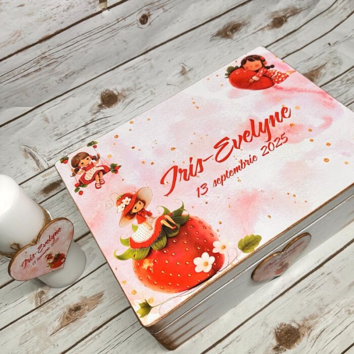 Trusou Botez Fetita Personalizat Capsunica - imagine 7