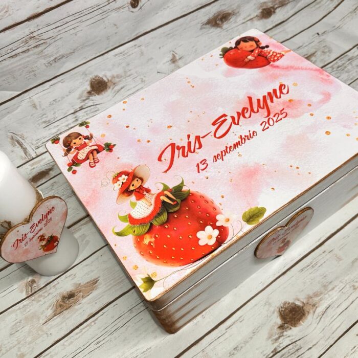 Trusou Botez Fetita Personalizat Capsunica - imagine 8