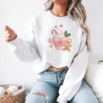 Hanorac dama oversize brodat Coffe Mug1 alb