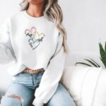 Hanorac dama oversize brodat Faith, Hope, Love1