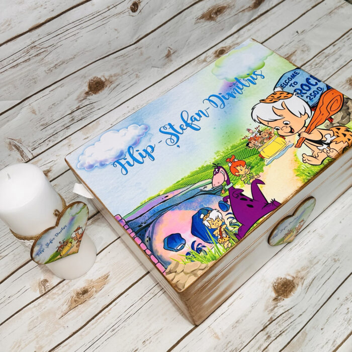 Trusou Botez Personalizat Fam Flintstones - imagine 3