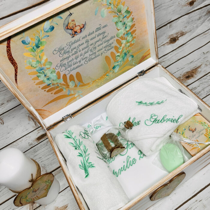 Trusou Botez Personalizat Baietel/Fetita Maslin - imagine 3