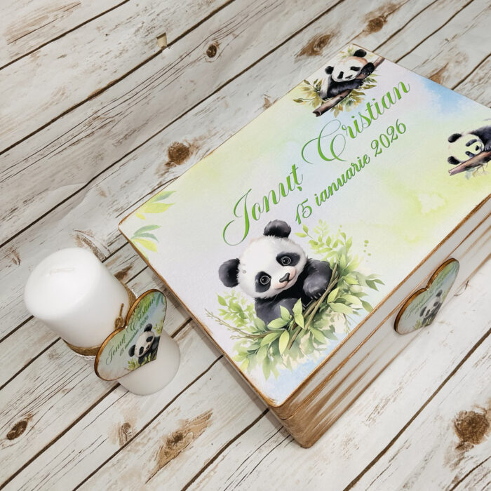 Trusou Botez Personalizat Baietel Panda - imagine 4