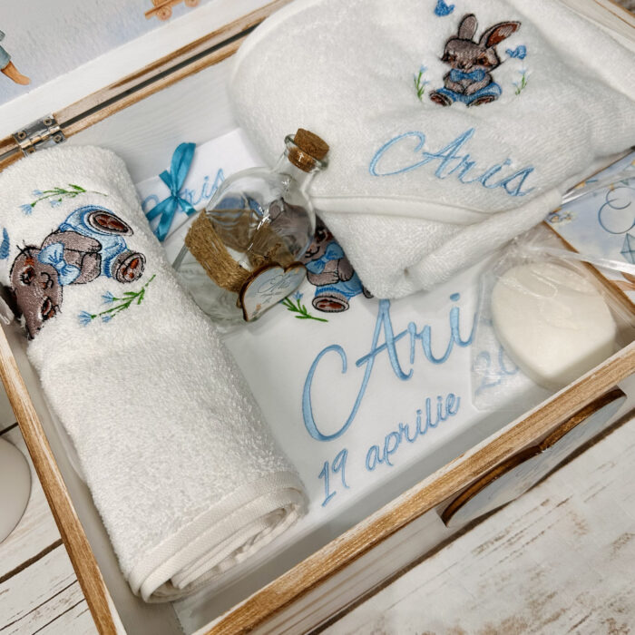 Trusou Botez Personalizat Baietel Iepuras - imagine 4