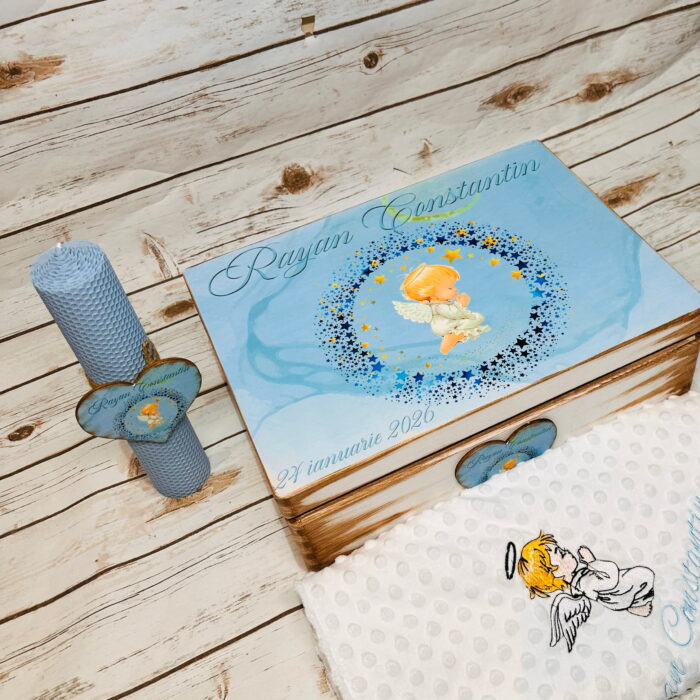 Trusou Botez Personalizat Baietel Ingeras - imagine 2