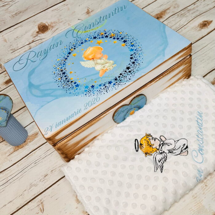 Trusou Botez Personalizat Baietel Ingeras - imagine 4