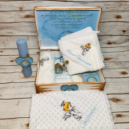 Trusou Botez Personalizat Baietel Ingeras