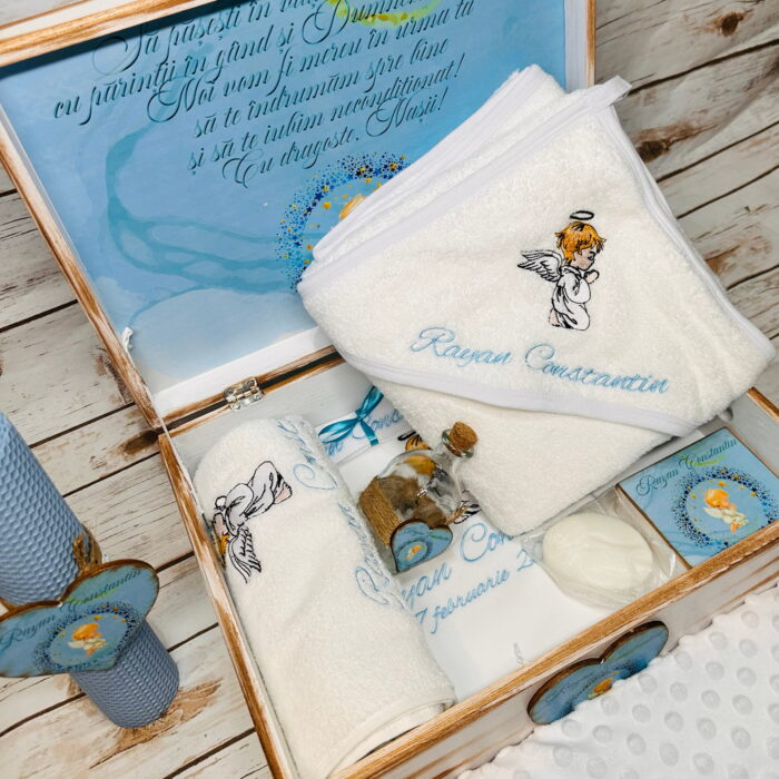 Trusou Botez Personalizat Baietel Ingeras - imagine 3